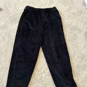 Soft fuzzy sweatpants